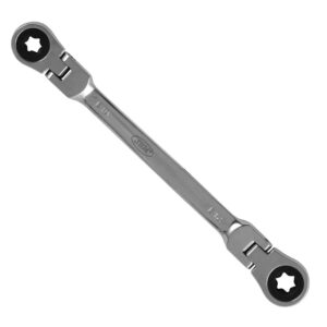 LLAVE ARTICULADA TRINQUETE TORX E10XE12