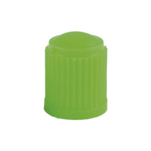 SET DE 4 TAPONES DE PLÁSTICO VERDES PARA VÁLVULA DE NEUMÁTICO