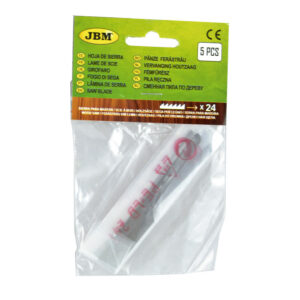 SET DE 5 HOJAS DE SIERRA CON 24 DIENTES PARA MADERA