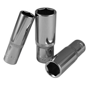 VASO DE 75MM LARGO, 16MM HEX. 1/2" CROMADO