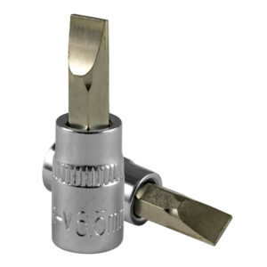 VASO DESTORNILLADOR PLANO (SL) DE 5,5MM. CROMADO