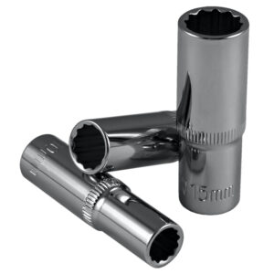 VASO 12 CANTOS DE 65MM LARGO, 3/8" DE 13MM - CROMADO