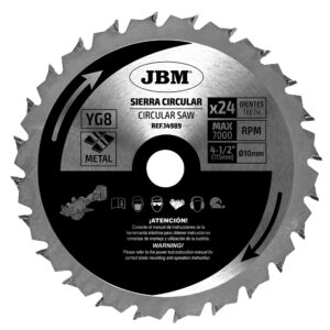 HOJA DE SIERRA CIRCULAR 24T 115MM PARA METAL PARA REF. 60011