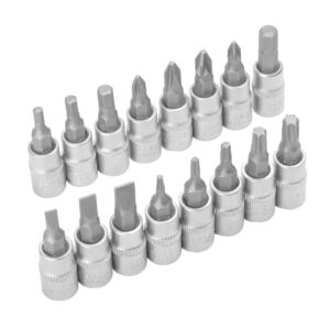 CAJA DE VASOS PUNTA DE 1/4" (16 PIEZAS)