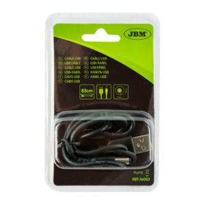 CABLE USB TIPO A / CLAVIJA REDONDA 5.5MM PARA 54173