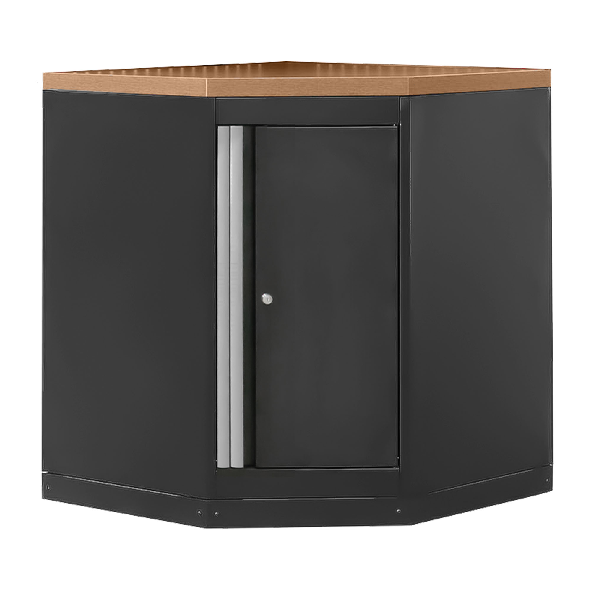 ARMARIO ESQUINERO CON TABLERO DE MDF - PLATA