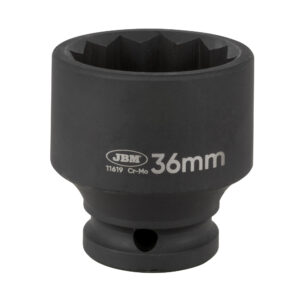 VASO DE IMPACTO CORTO DE 12 CANTOS - 1/2" 36MM