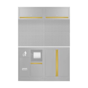 SET DE TIRADORES PARA SERIE527 - DORADO