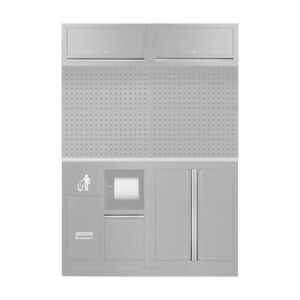 SET DE TIRADORES PARA SERIE527 - PLATEADO