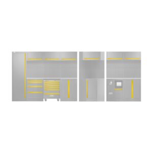 SET DE TIRADORES PARA SERIE565 - AMARILLO