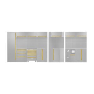 SET DE TIRADORES PARA SERIE565 - DORADO