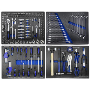 SET DE 4 MODULOS EVA CARBONO PARA CARRO DE HERRAMIENTAS - AZUL