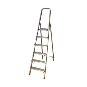 ESCALERA DE ALUMINIO CON 6 PELDAÑOS