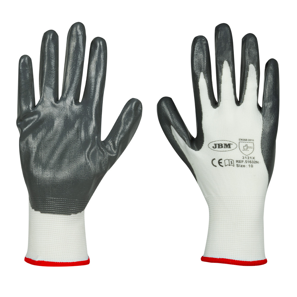 GUANTES CON PALMA REFORZADA DE NITRILO T.8