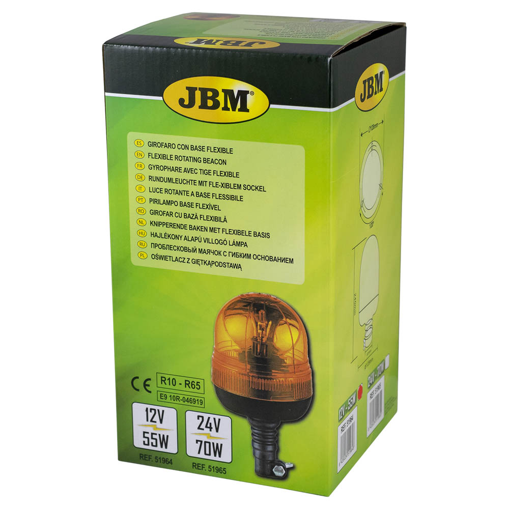 GIROFARO BASE FLEXIBLE H1 12V 55W - Imagen 2