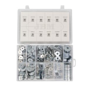 ESTUCHE DE ARANDELAS DE HIERRO GALVANIZADO 475PCS