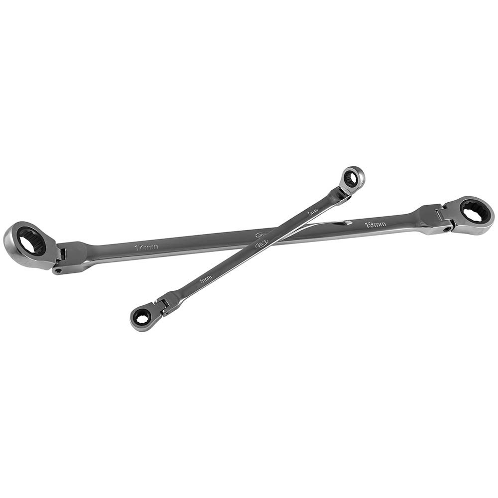 SET DE 6 LLAVES ARTICULADAS CON TRINQUETE EN MALETÍN - Imagen 3