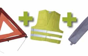 KIT EMERGENCIA BOLSA GRIS RIBETE+TRIANGULO+CHALECO