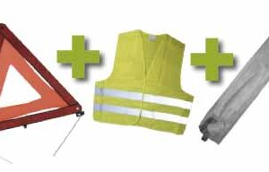 KIT EMERGENCIA BOLSA MINI GRIS +TRIANGULO+CHALECO