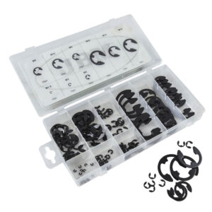 ESTUCHE DE CIRCLIPS TIPO E 150PCS