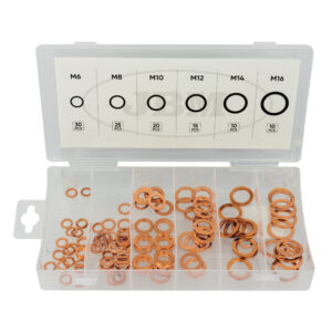 ESTUCHE DE ARANDELAS DE COBRE 110PCS