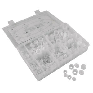 ESTUCHE DE PASACABLES DE GOMA 180PCS