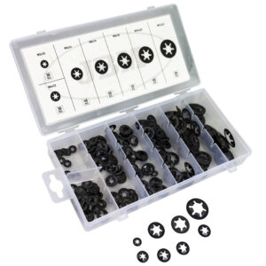 ESTUCHE DE ARANDELAS DENTADAS INTERIOR 260PCS