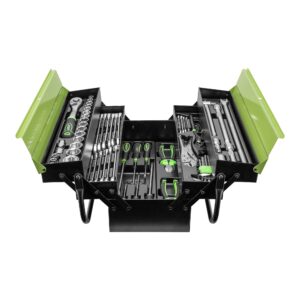 CAJA METÁLICA DE 63 PIEZAS DE HERRAMIENTAS CINCADO