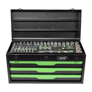 CAJA METÁLICA DE 143 PIEZAS DE HERRAMIENTAS CINCADO