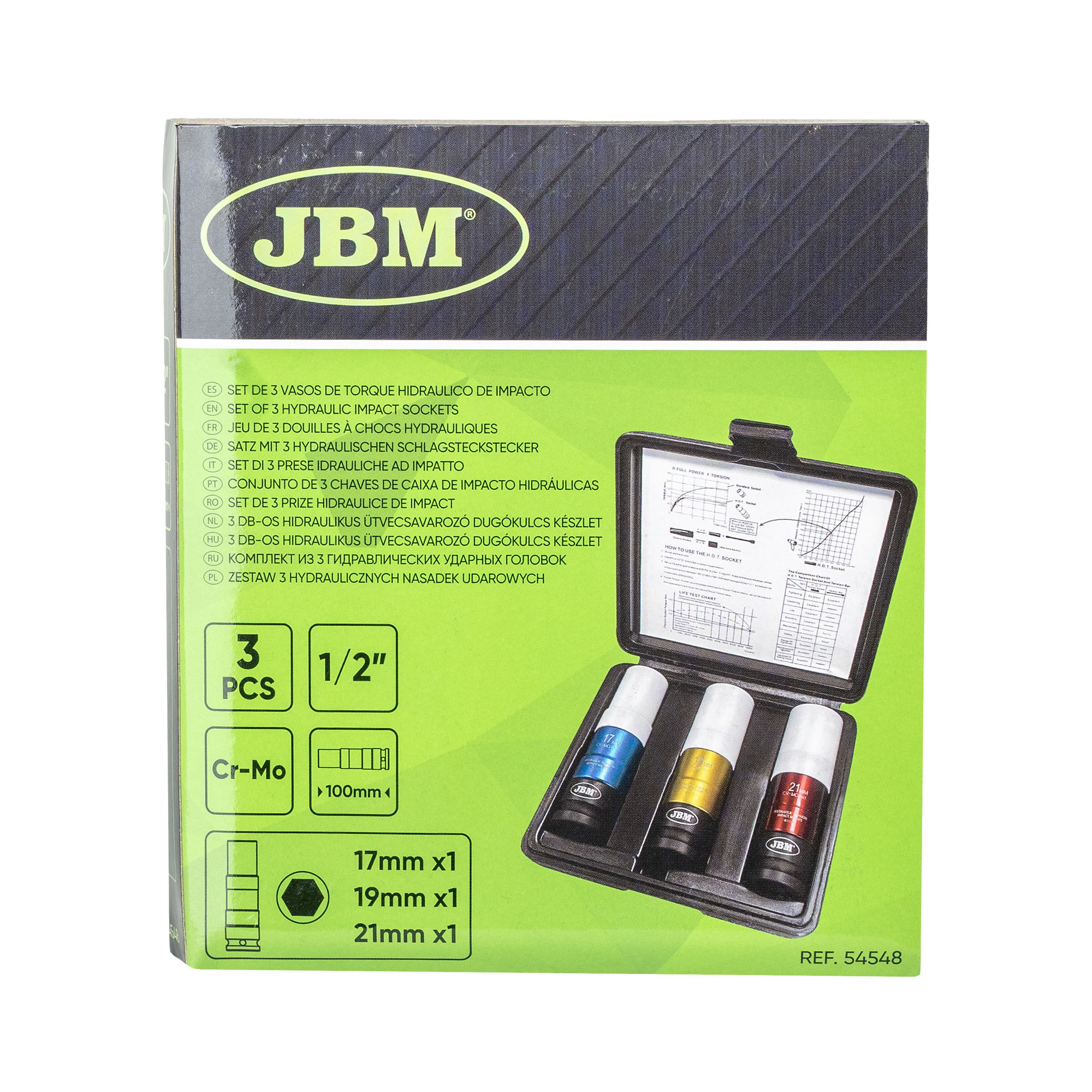 SET DE 3 VASOS DE IMPACTO DE TORQUE LIMITADO - Imagen 4