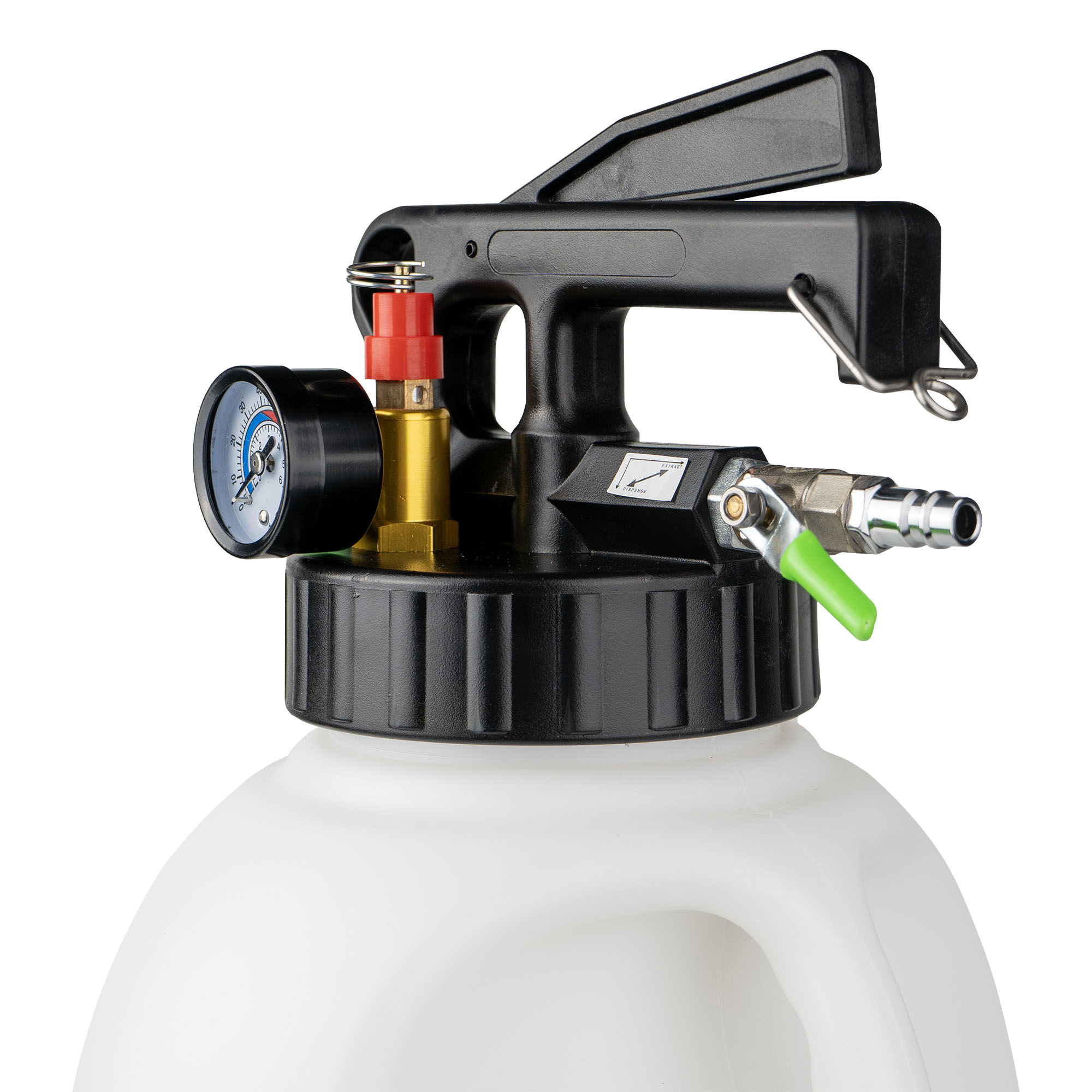 BOMBA DE TRANSMISIÓN NEUMÁTICA 10L CON 15 ADAPTADORES - Imagen 2