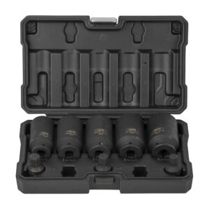 SET DE 5 VASOS HEXAGONALES Y 3 PUNTAS DE IMPACTO XZN DE 1/2"