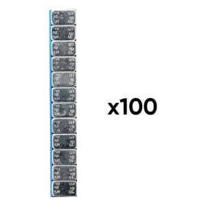 CAJA DE 100 CONTRAPESAS ADHESIVAS DE HIERRO - 60GR. (12X5G)