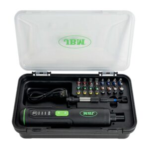 ATORNILLADOR A BATERÍA DE 3 VELOCIDADES CON PUNTAS