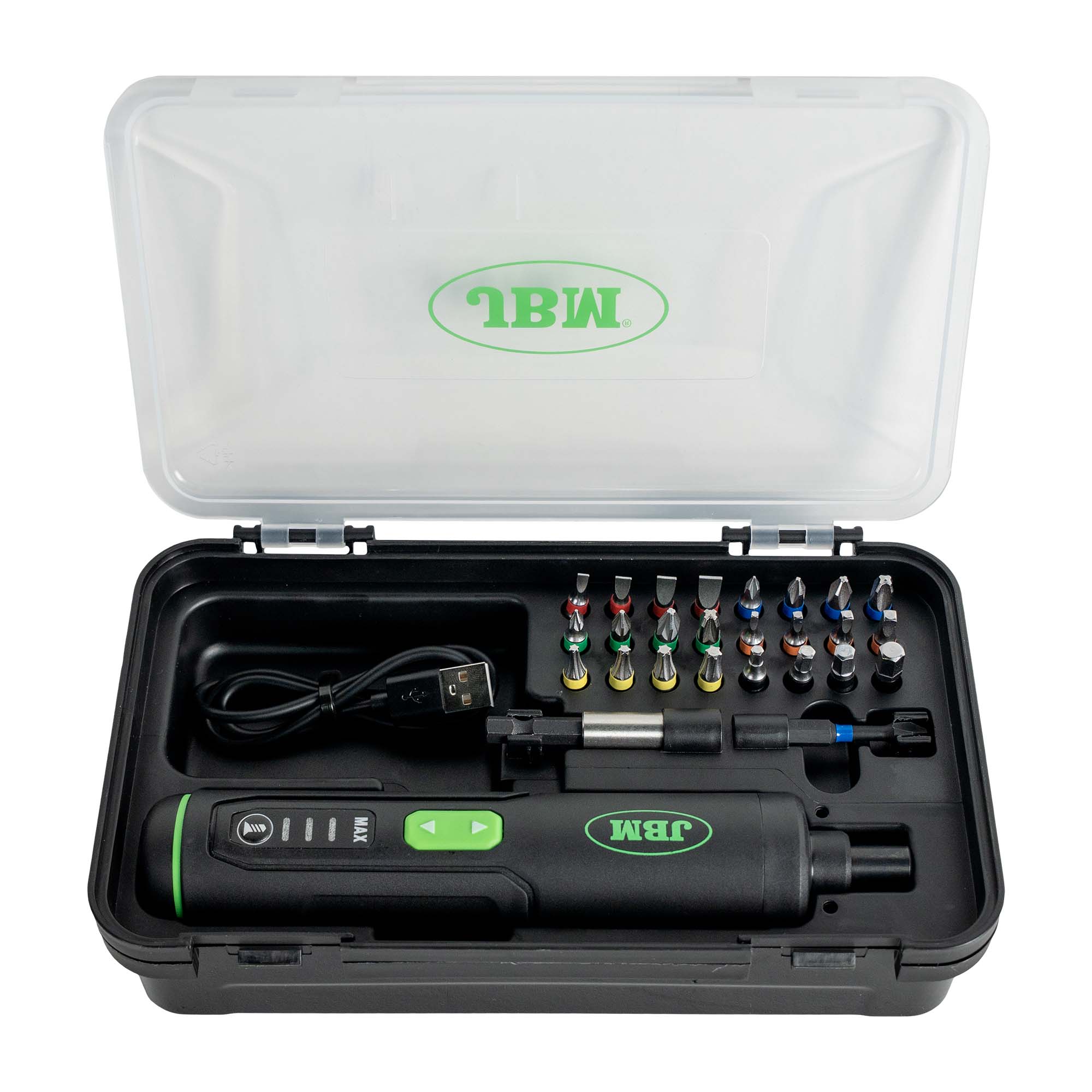 ATORNILLADOR A BATERÍA DE 3 VELOCIDADES CON PUNTAS