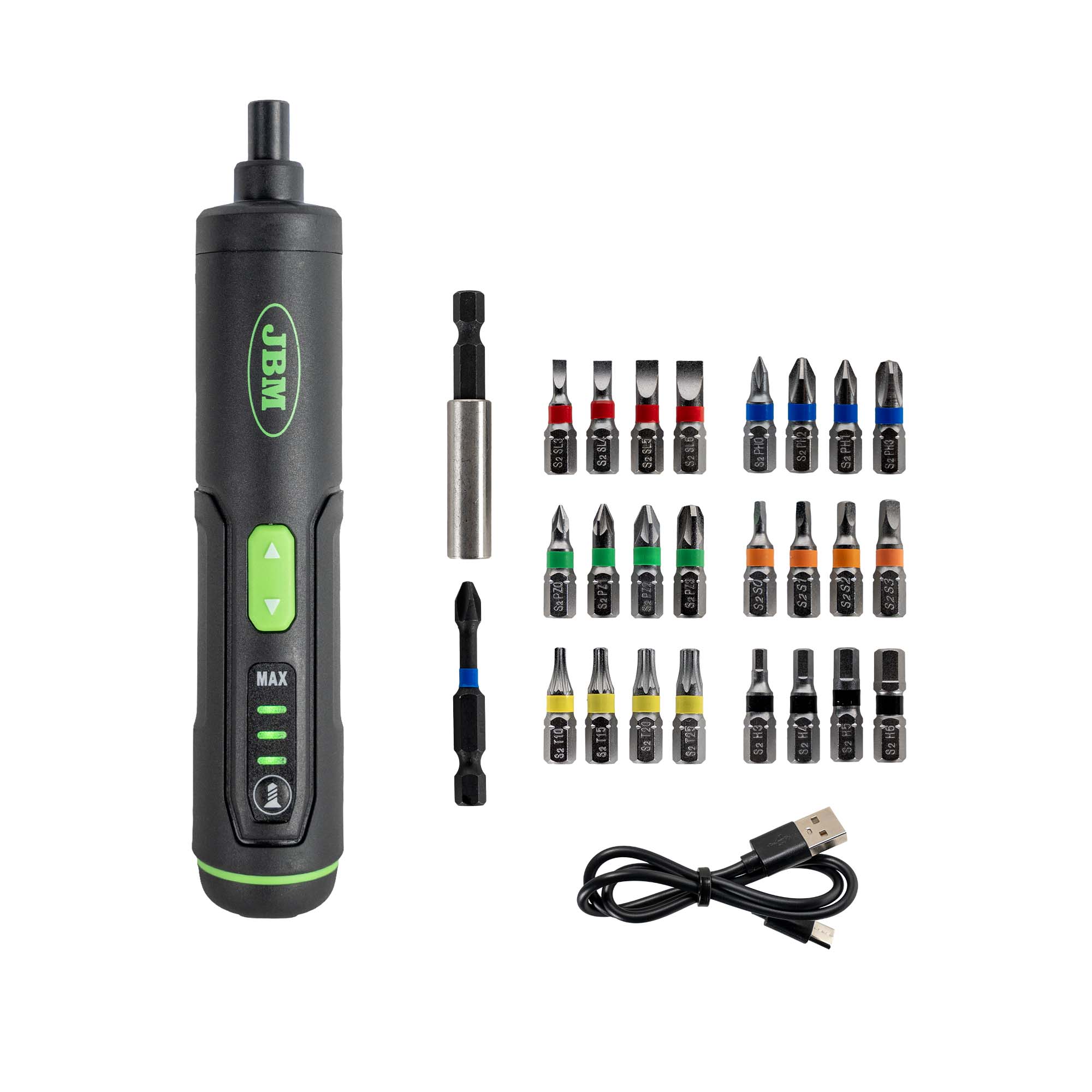 ATORNILLADOR A BATERÍA DE 3 VELOCIDADES CON PUNTAS - Imagen 4