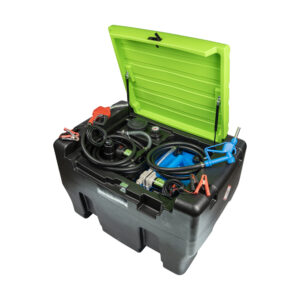 BOMBA PARA COMBUSTIBLE DIÉSEL Y AUS32 CON DOBLE TANQUE DE 330+50L