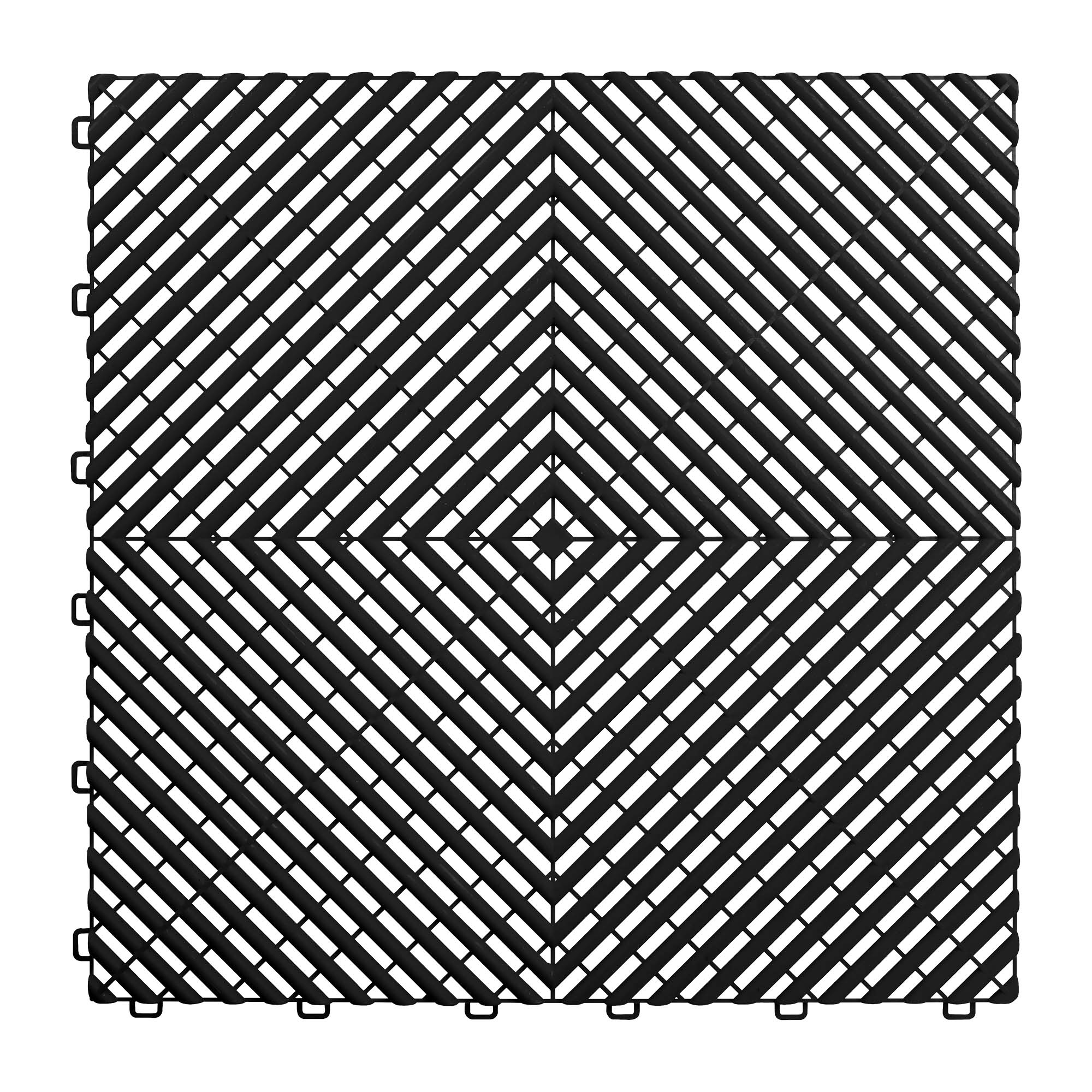 BALDOSA NEGRA PERFORADA DE PP PARA SUELO