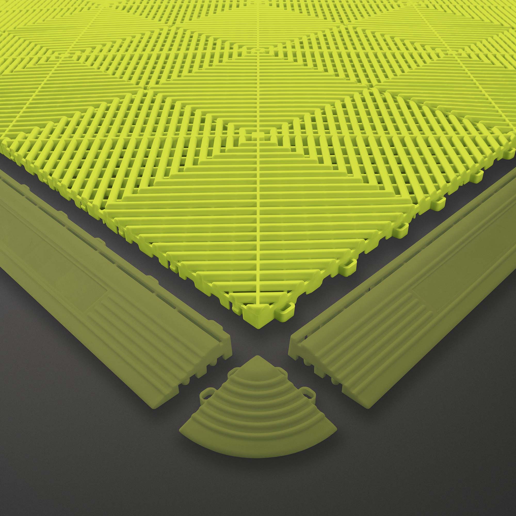 BALDOSA AMARILLA PERFORADA DE PP PARA SUELO - Imagen 4