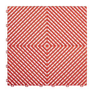 BALDOSA ROJA PERFORADA DE PP PARA SUELO