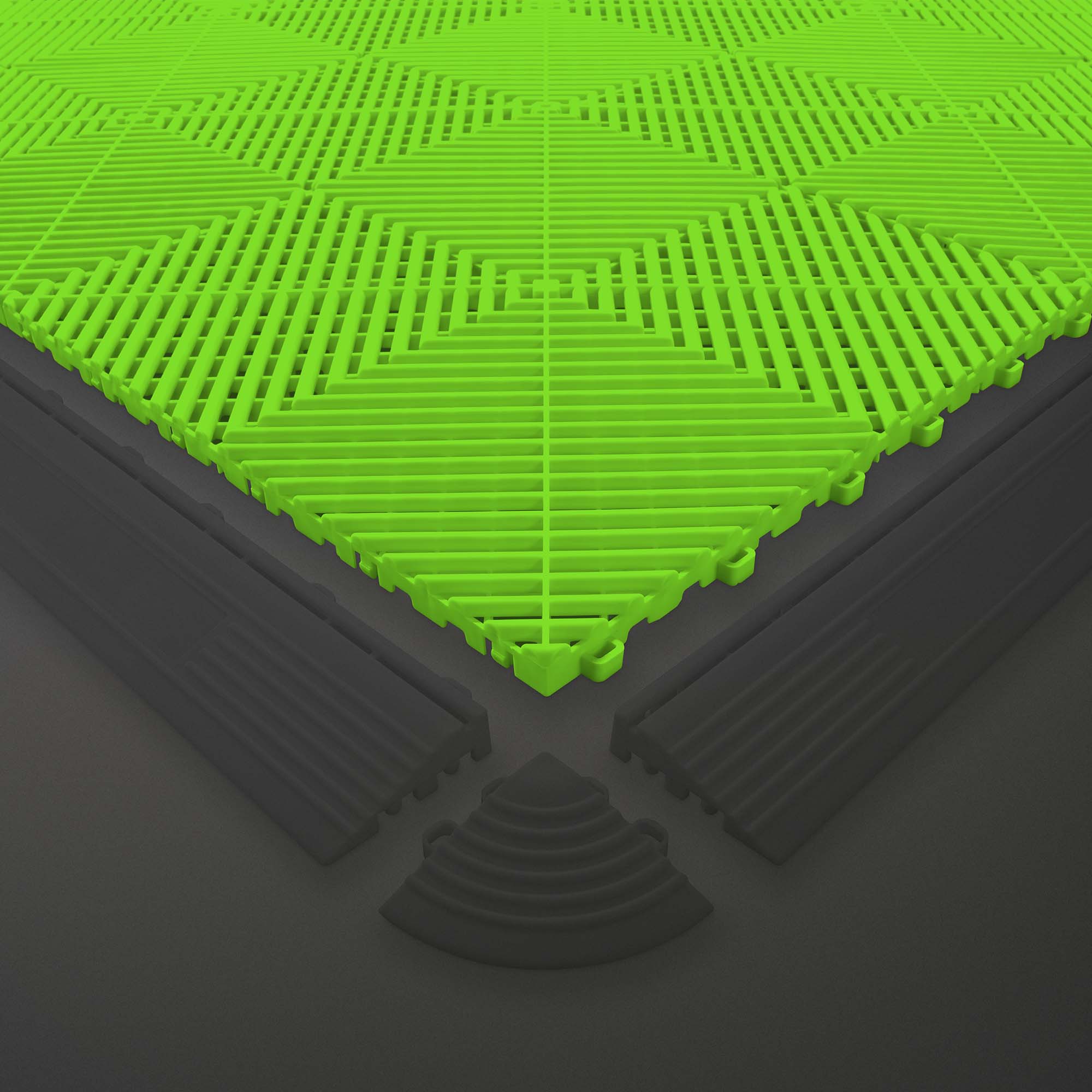 BALDOSA VERDE PERFORADA DE PP PARA SUELO - Imagen 4